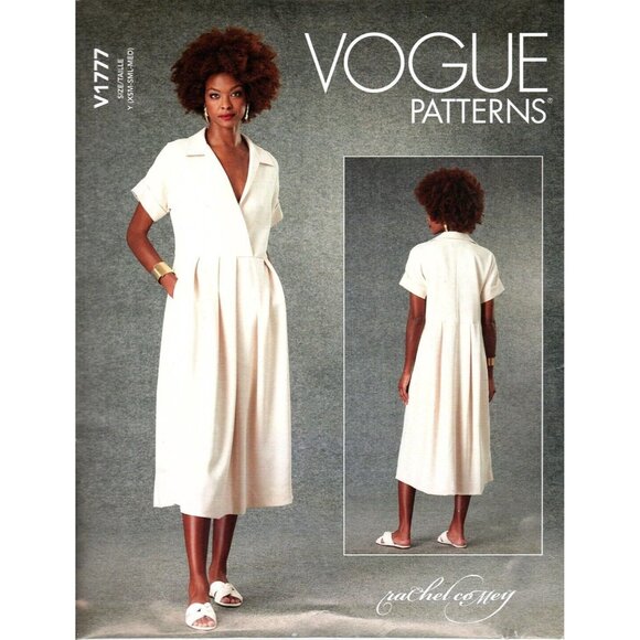 Vogue V1777 Misses XS to M Rachel Comey Midi Dress Uncut Sewing Pattern - Picture 1 of 2